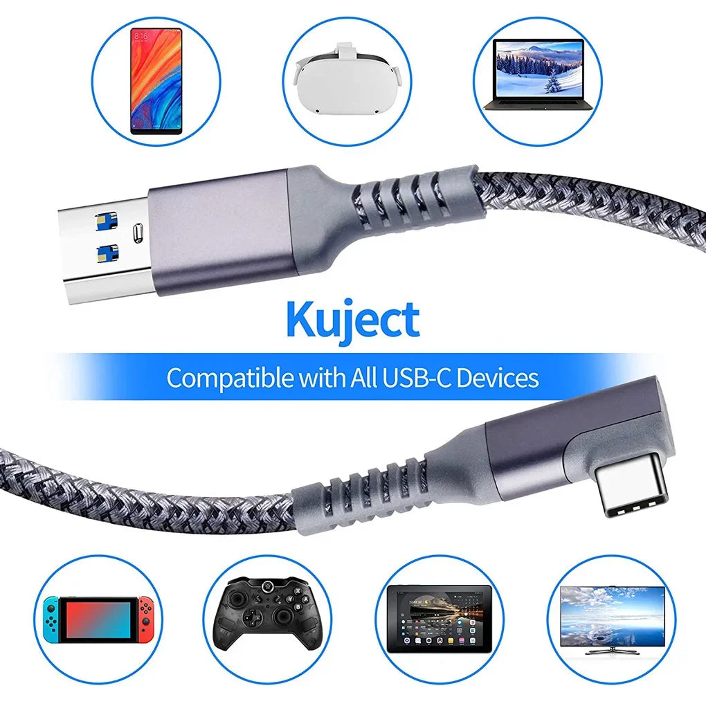 Cable de enlace 3M 6M 5M USB A a tipo C para Meta Oculus Quest 2 Quest2 accesorio gafas VR de realidad Virtual auriculares inteligentes para casco 3D