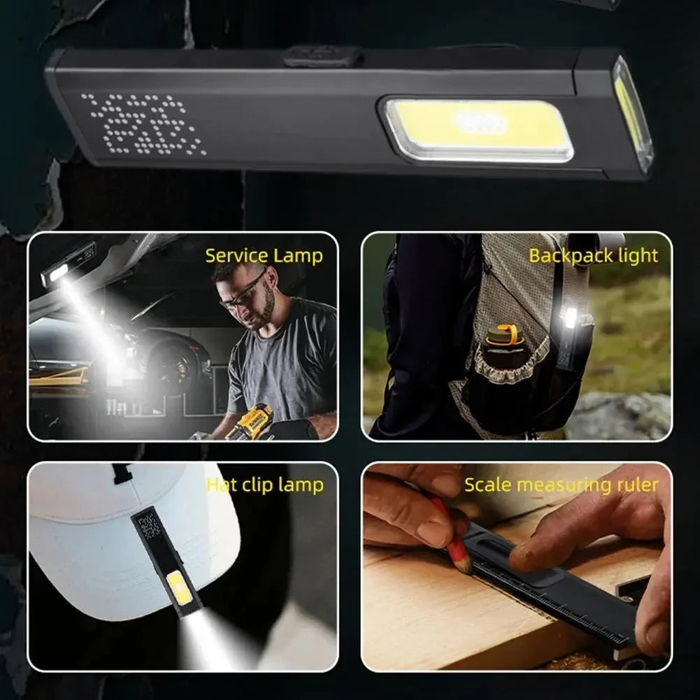 Mini Linterna LED Portátil Recargable con Agarre Magnético
