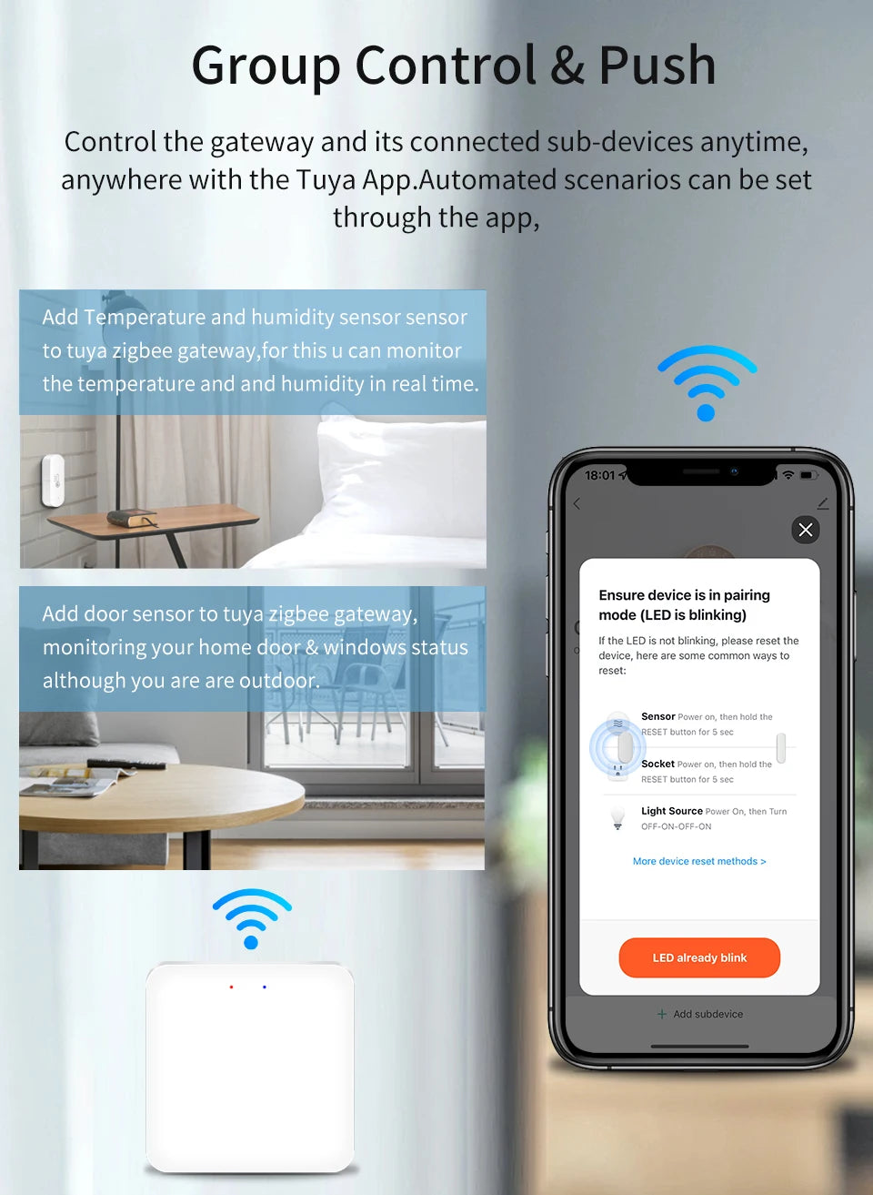 Puente de Enlace Inteligente Tuya Bluetooth para Hogar