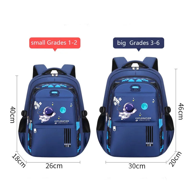 Mochila Escolar Astronauta Impermeable para Niños de 2 a 16 Años