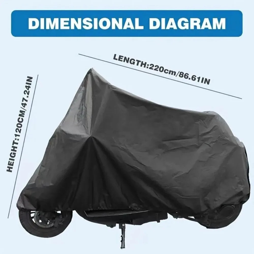 Funda Universal para motocicleta, a prueba de sol, a prueba de polvo, impermeable, para bicicleta, Scooter, protección UV, rayas reflectantes