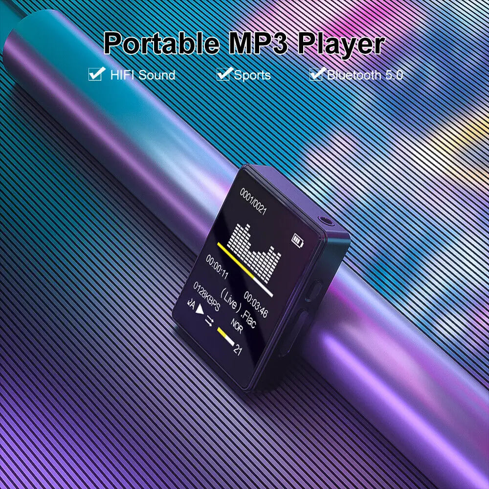 Reproductor MP3 HiFi Portátil con Bluetooth y Pantalla TFT Radio FM