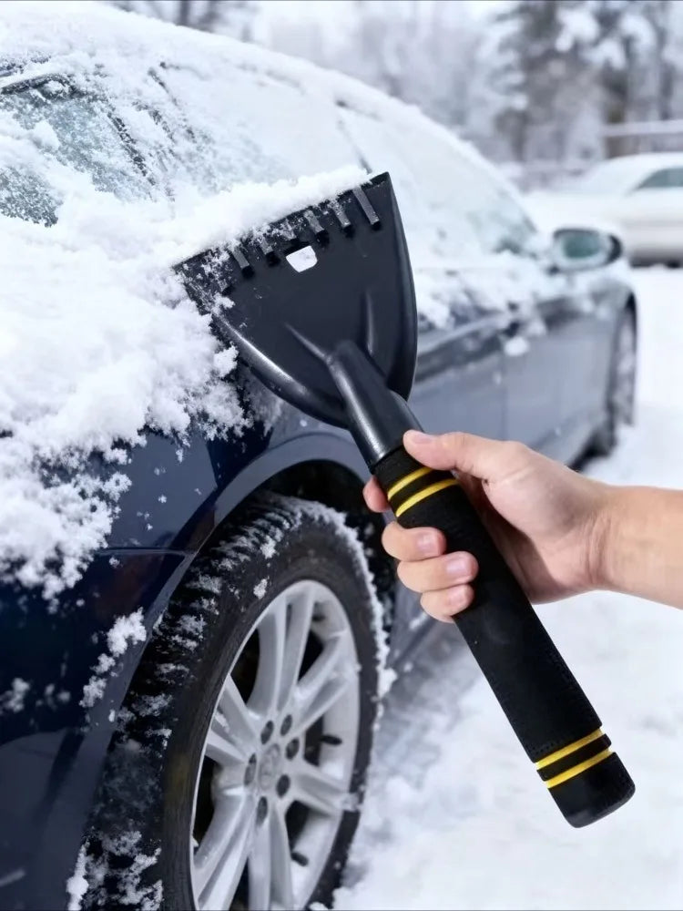 Pala de nieve para coche, raspador de nieve, raspador de descongelación para raspador de nieve para invierno, raspador de nieve de vidrio, herramienta de limpieza de nieve, 1 ud.