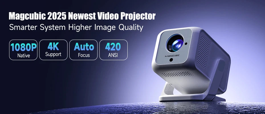 Magcubic HY320 Mini proyector nuevo nativo 720P Android 11 4K 300ANSI Wifi6 BT5.0 cine portátil al aire libre 180 °   Proyector giratorio