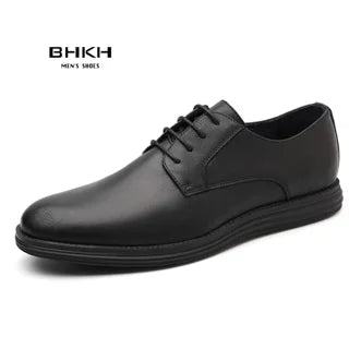 BHKH zapatillas de deporte masculinas Otoño/Invierno traf zapatos casuales de cuero para hombres trabajo de negocios Oficina zapatos de vestir con cordones para hombres talla 47