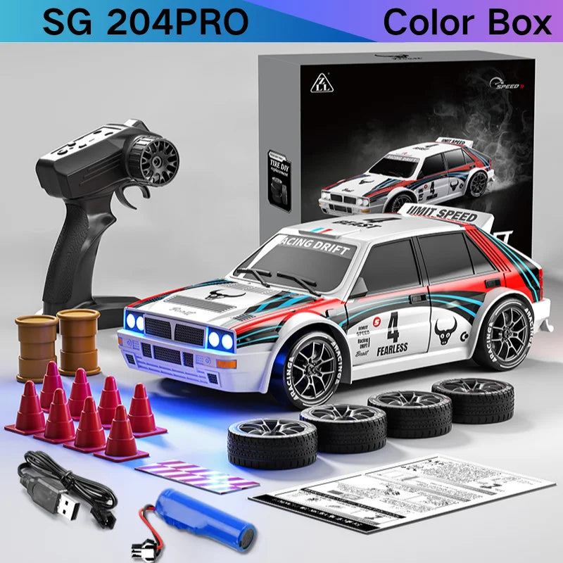 Mini Coche RC de Drift SG204 PRO 1:24, 2.4G, Alta Velocidad 4WD
