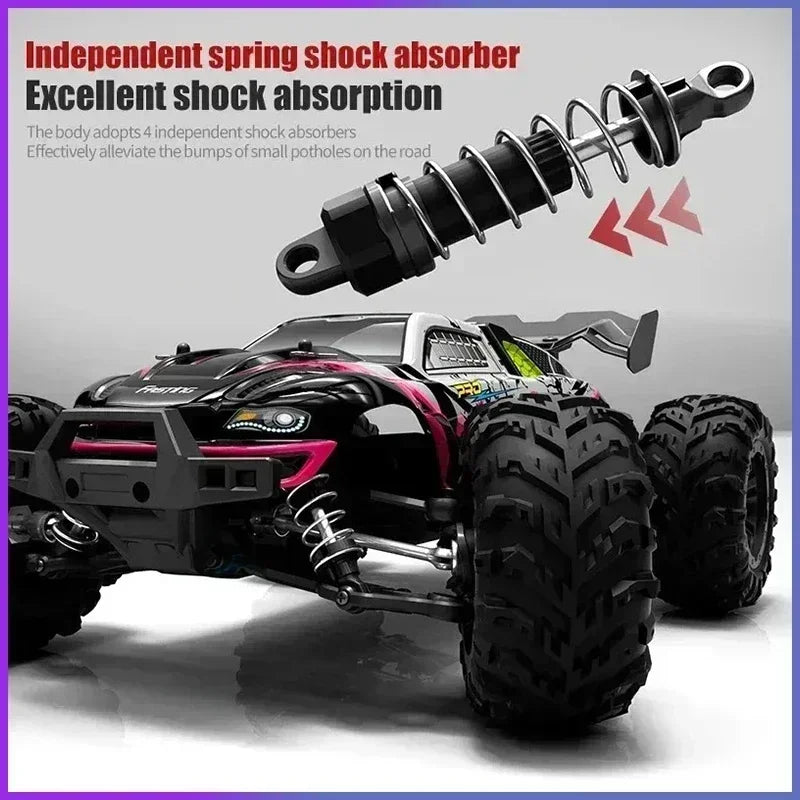 JJRC -Q130 sin escobillas de alta velocidad 70 KM/H4X4 todoterreno 2,4G 4WD Control remoto RC coche 4WD Racing Monster Racing Boy juguete para regalo 1:16