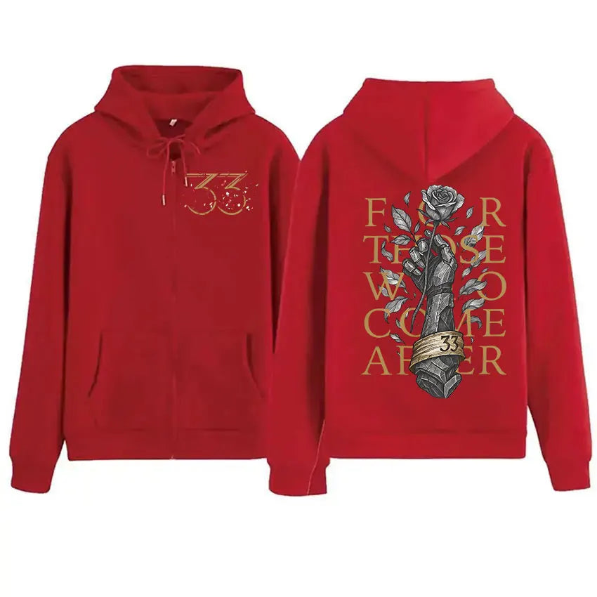 Sudadera Clair Obscur Expedition 33 con Cremallera, Vintage, Unisex