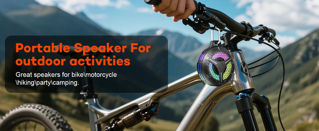 Altavoz Bluetooth, altavoz de ducha con sonido estéreo, altavoces impermeables IPX7, altavoz portátil con ventosa y gancho, luces LED