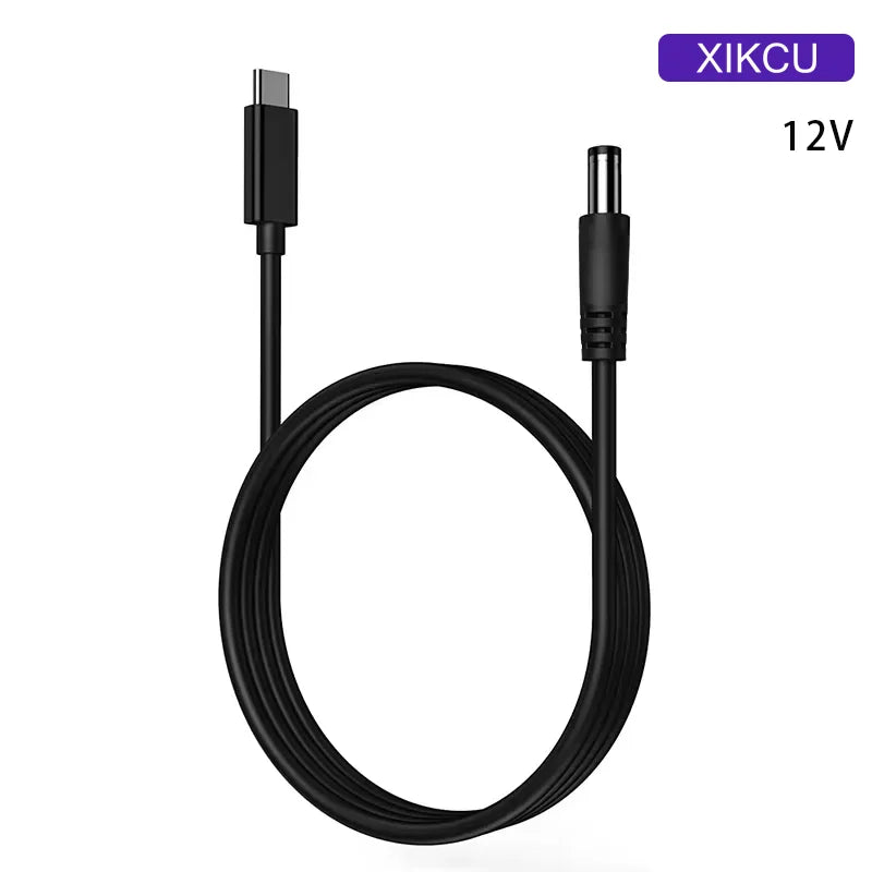 Cable de Alimentación USB PD de CC a Tipo-C 9V 12V 15V 20V 5.5x2.1mm 2.5 para Router Inalámbrico, Laptop, Tira LED, Altavoz, Cámara CCTV