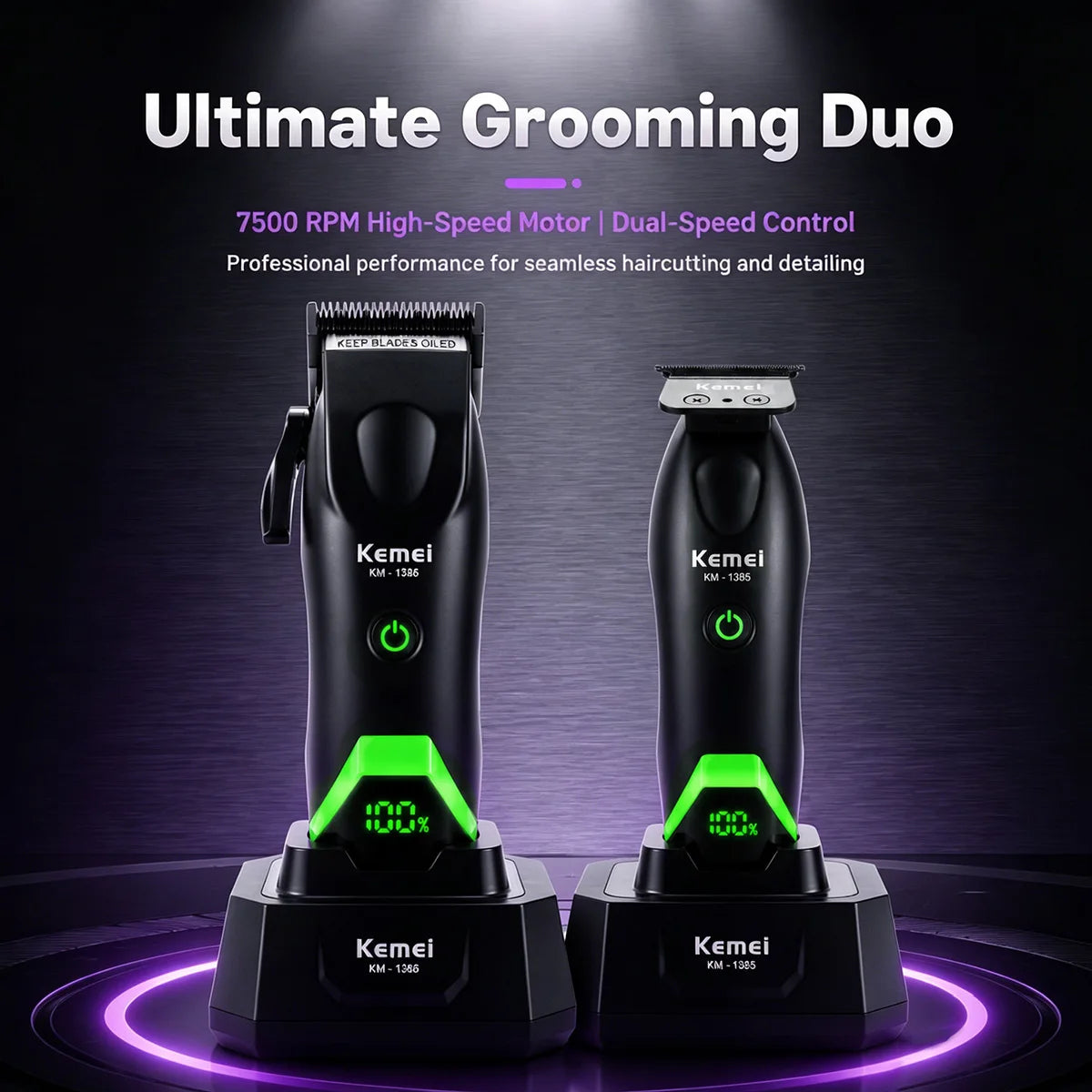 Cortadora de Pelo Profesional para Hombre, Cuchilla DLC, Motor DCM 7500 RPM
