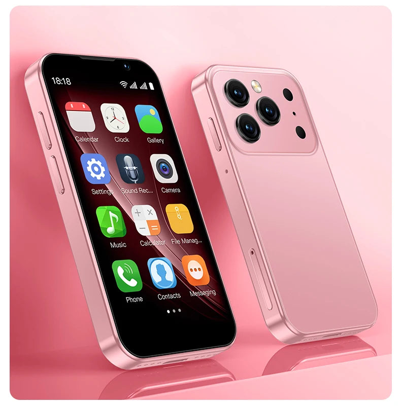 SOYES i17 Mini Smartphone pantalla de 3,0 "2GB RAM 16GB ROM Dual SIM en espera Cámara Dual Android 9,0 múltiples aplicaciones compatible con teléfono pequeño
