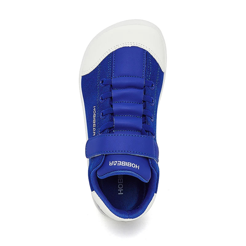 HOBIBEAR, zapatos descalzos para niños, punta ancha, zapatillas minimalistas para caminar con caída cero, zapatos casuales cómodos de cuero Artificial