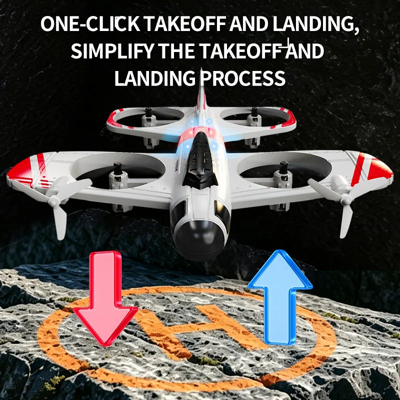 Mini Dron KY103 con Luces LED, Avión RC 2.4G con Control Remoto