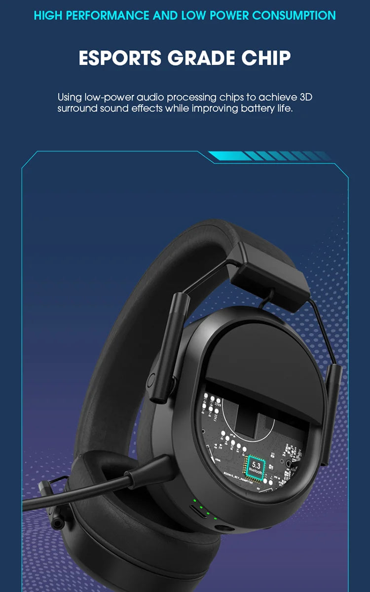 LDON Auriculares Gaming PS5 PS4 Bluetooth 2.4GHz