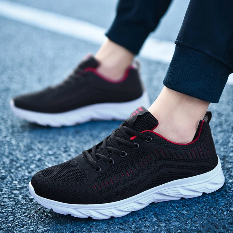 YRZL Zapatillas para correr para hombre, zapatillas deportivas ligeras a la moda, zapatillas transpirables para caminar, zapatillas deportivas cómodas para hombre