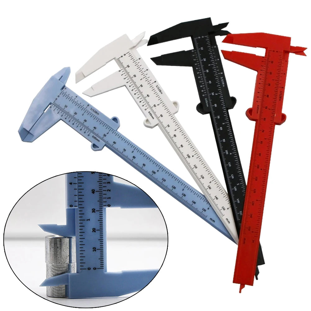 Calibrador Vernier de Plástico 0-150mm de Profundidad