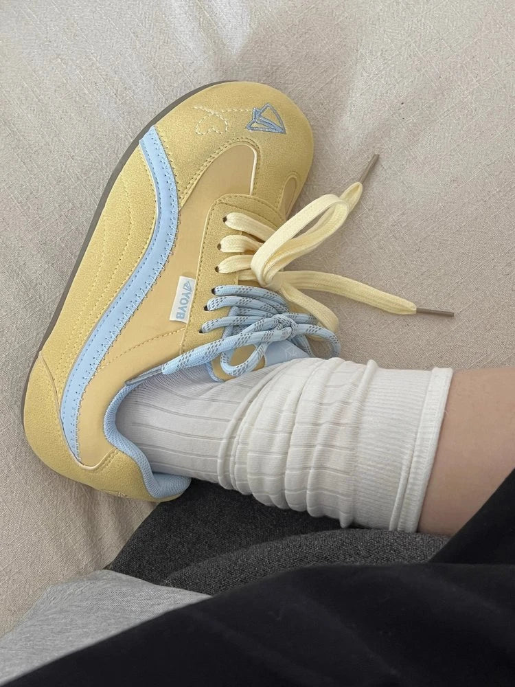 Zapatillas de Ballet Dopamina para Mujer, Primavera 2026 |   Zapatos Casuales Versátiles de Punta Redonda para Pies Anchos |   Zapatillas Retro Alemanas con Cordones Dobles