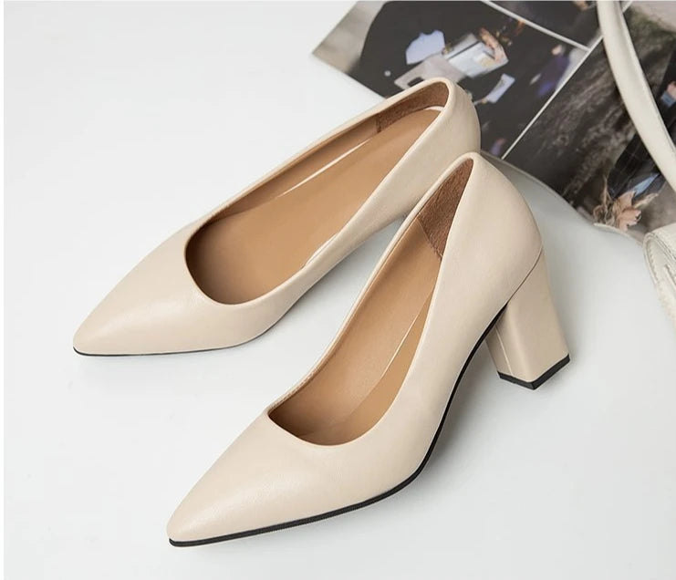 Zapatos de Tacón Fino Puntiagudo Charol para Mujer