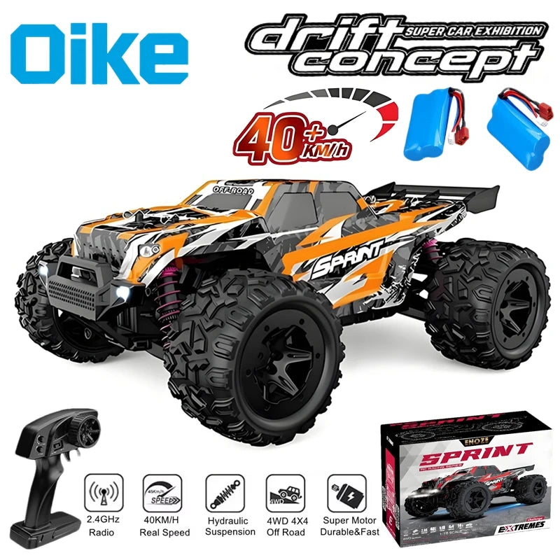 Auto RC 4WD 1:18 Todoterreno Oike 40KM/H Impermeable para Niños