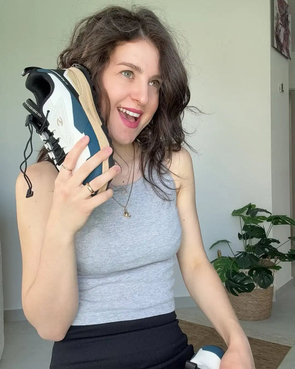 HOBIBEAR Zapatos para correr unisex, zapatillas de senderismo con banda elástica, zapatos casuales ligeros y transpirables