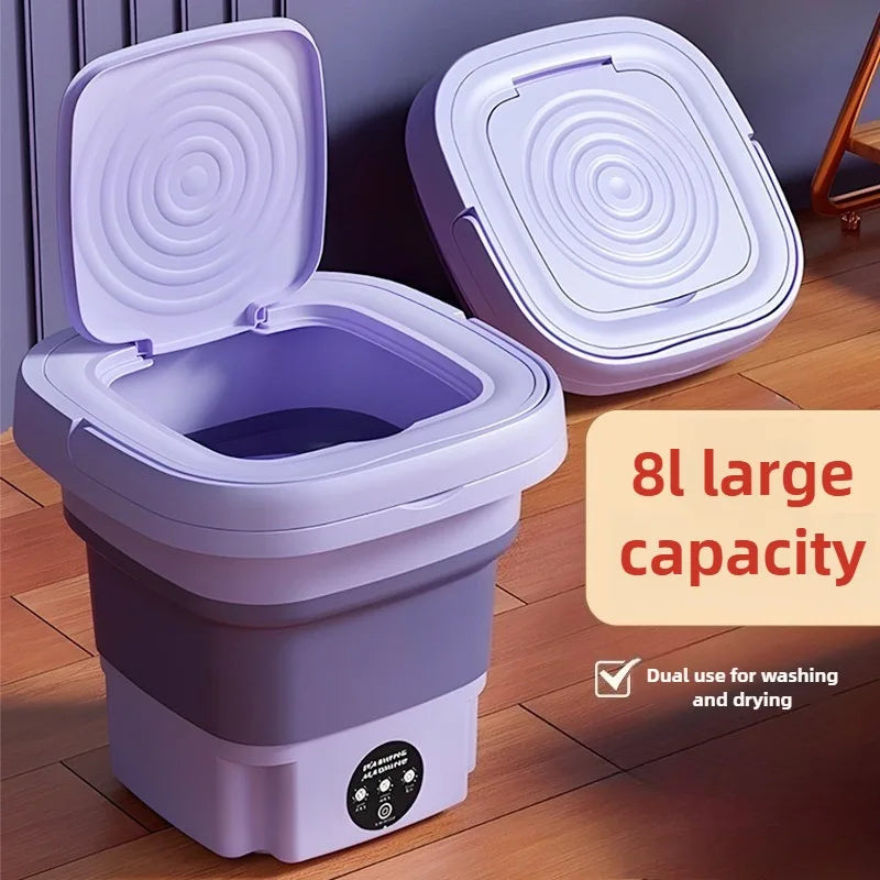 Mini lavadora portátil y plegable para el hogar