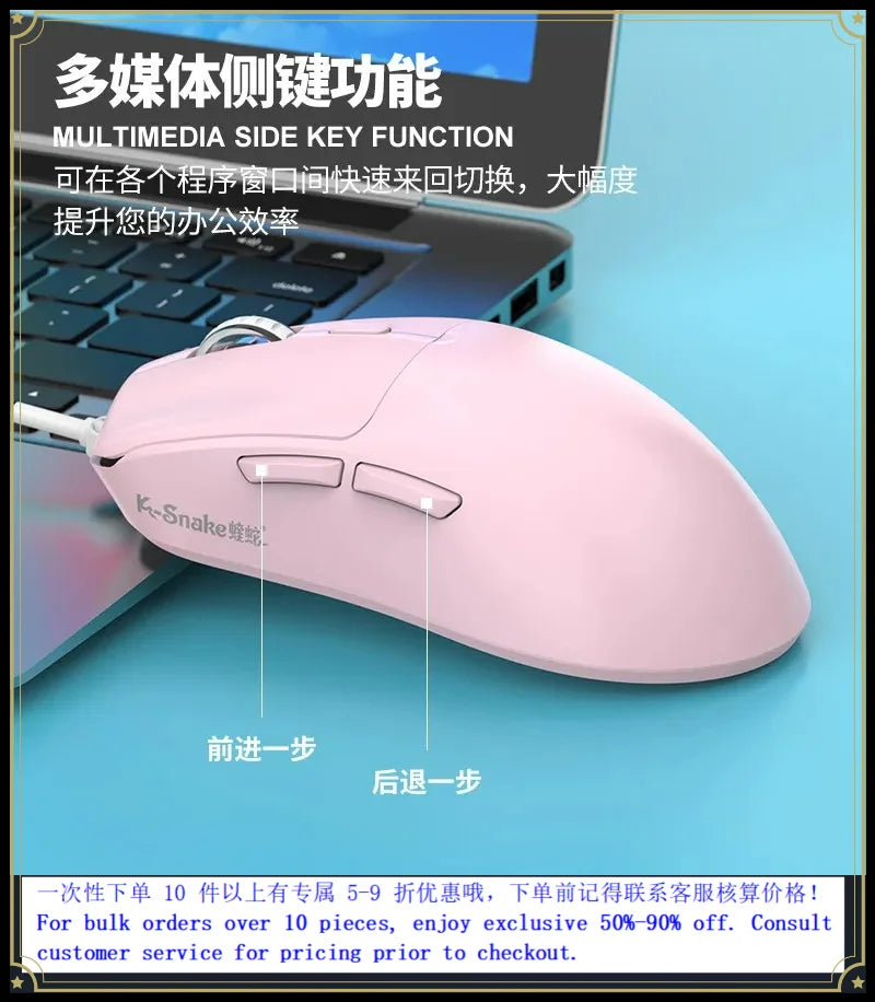 Ratón USB M3 con cable, diseño sencillo y moderno para portátiles Viper, ordenadores de escritorio, ratones universales para el hogar y la oficina