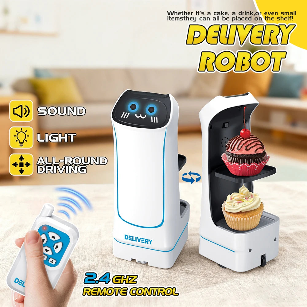 Robot de Servicio a Control Remoto 2.4GHz con Luces y Sonido