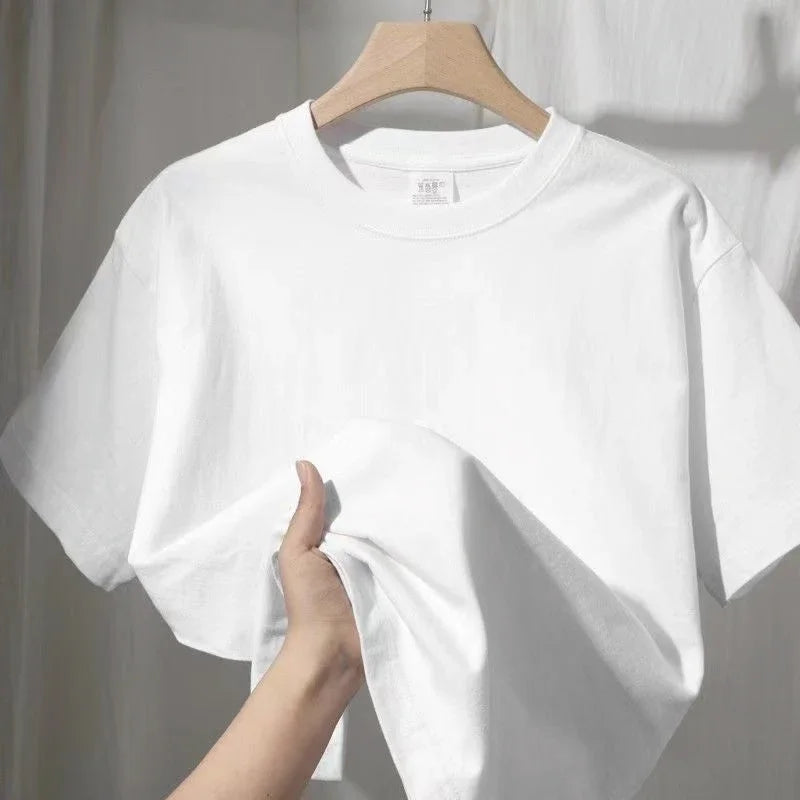 Camiseta de Algodón de Manga Corta para Mujer