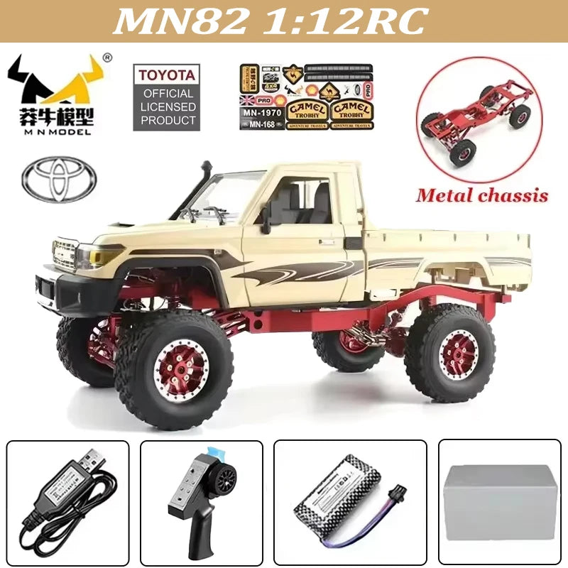 MN82 MN82S Toyota Rc 4x4 Rc CAR 2,4g 1/12 escala completa todoterreno Control remoto coche trepador de control remoto coche de juguete para regalo