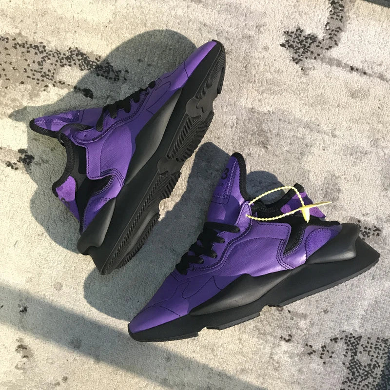 Zapatillas de Deporte con Suela Gruesa para Hombre y Mujer, Estilo Dad Shoes, Color Morado Intenso Black Knight, de Moda, de Caña Alta