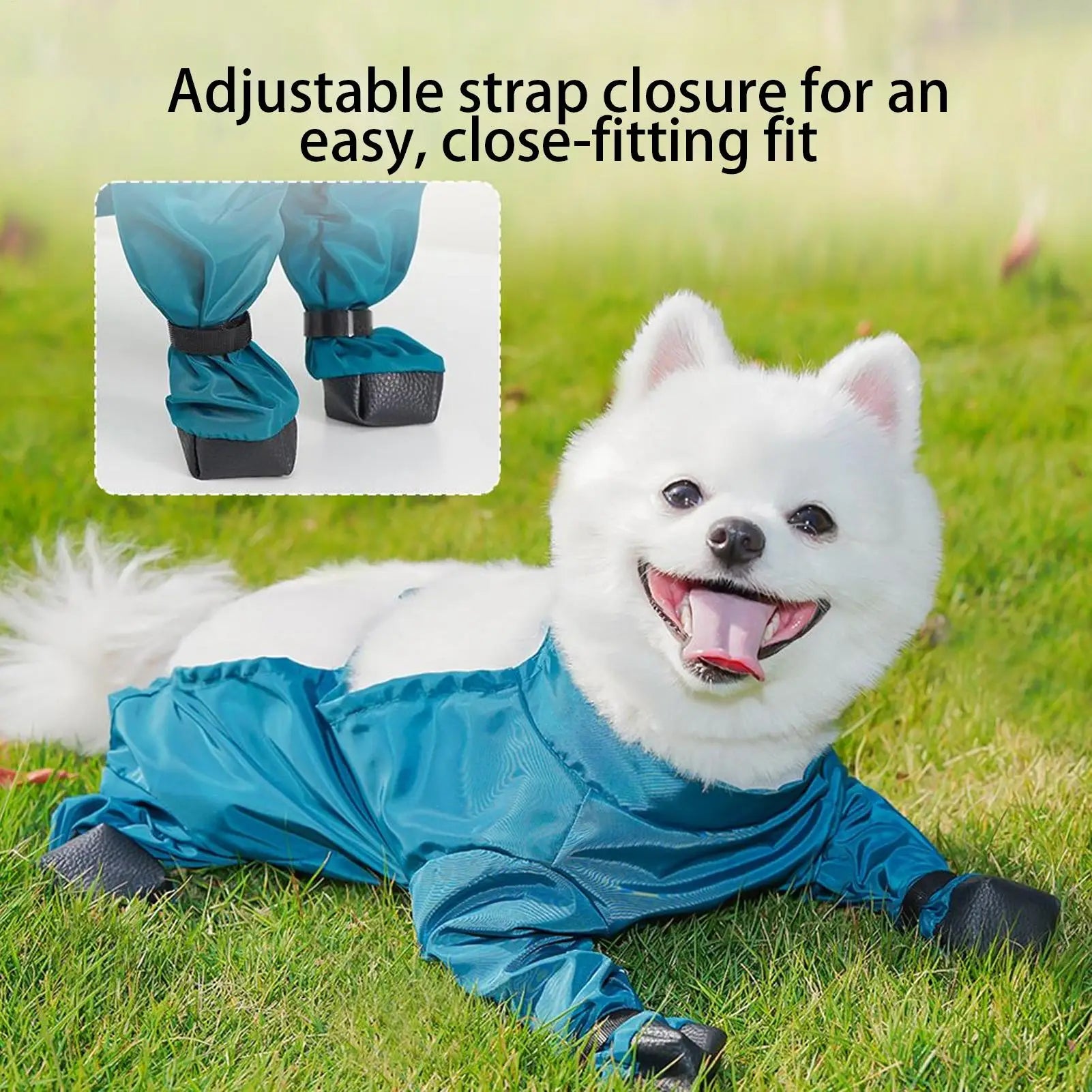 Traje de Nieve para Perro con Botas Incorporadas y Tiras Reflectantes