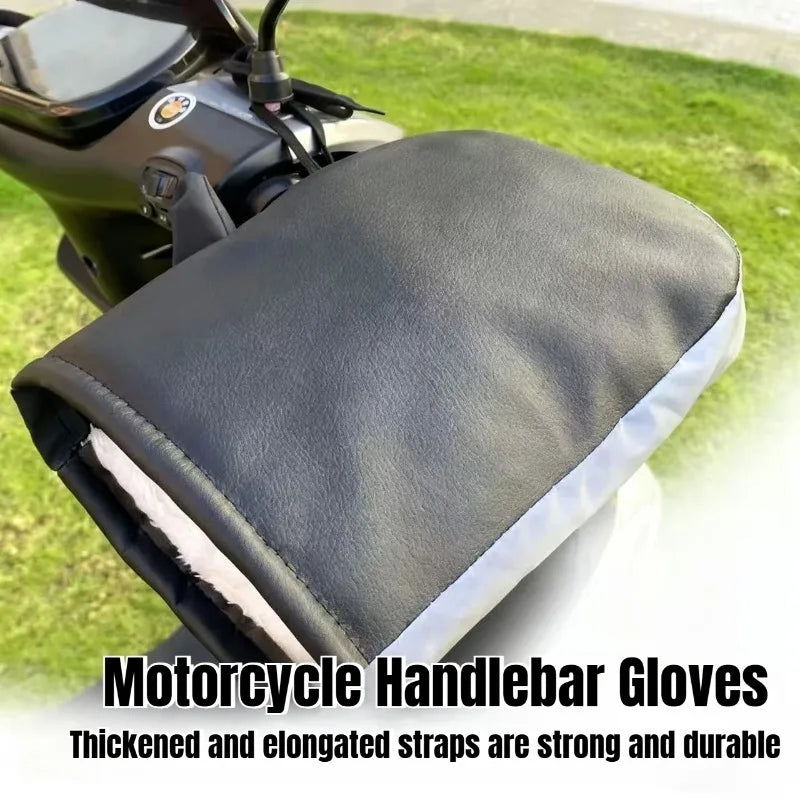 Manguitos para manillar de motocicleta, equipo de invierno, guantes más cálidos, manguitos impermeables, cubierta para mango de bicicleta, cubiertas para manos, calentadores