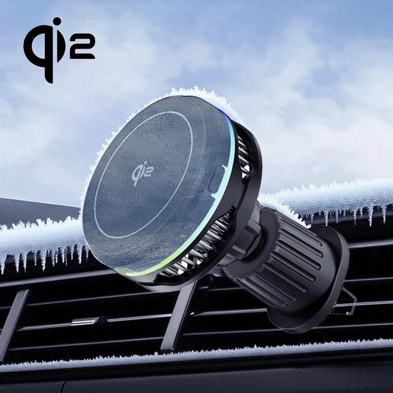 Cargador Inalámbrico Magnético para Coche con Refrigeración por Semiconductor, Soporte de Ventilación, Carga Rápida y Disipación de Calor para iPhone 17/16/15/14