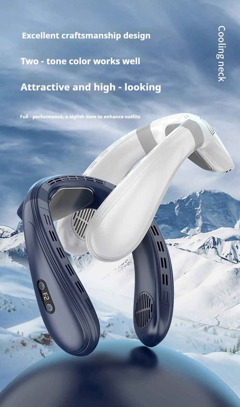 Ventilador de Cuello Portátil con Semiconductor Sin Aspas