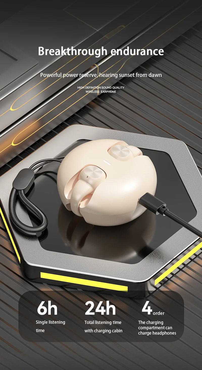 Auriculares de Conducción Ósea TWS Bluetooth 5.3