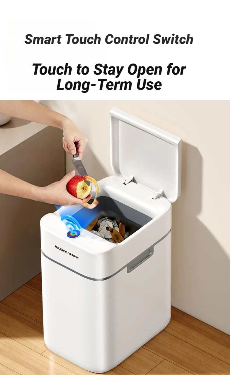 Papelera inteligente Joybos con sensor de movimiento y tapa automática, 12 L