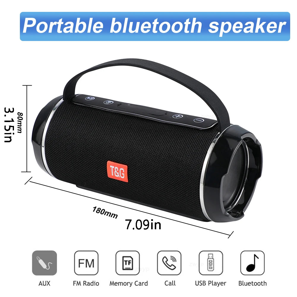 Subwoofer Caixa De Som Altavoz Bluetooth caja De sonido portátil música inalámbrico Woofer bajo ordenador PC TV Radio FM 10W potente grande