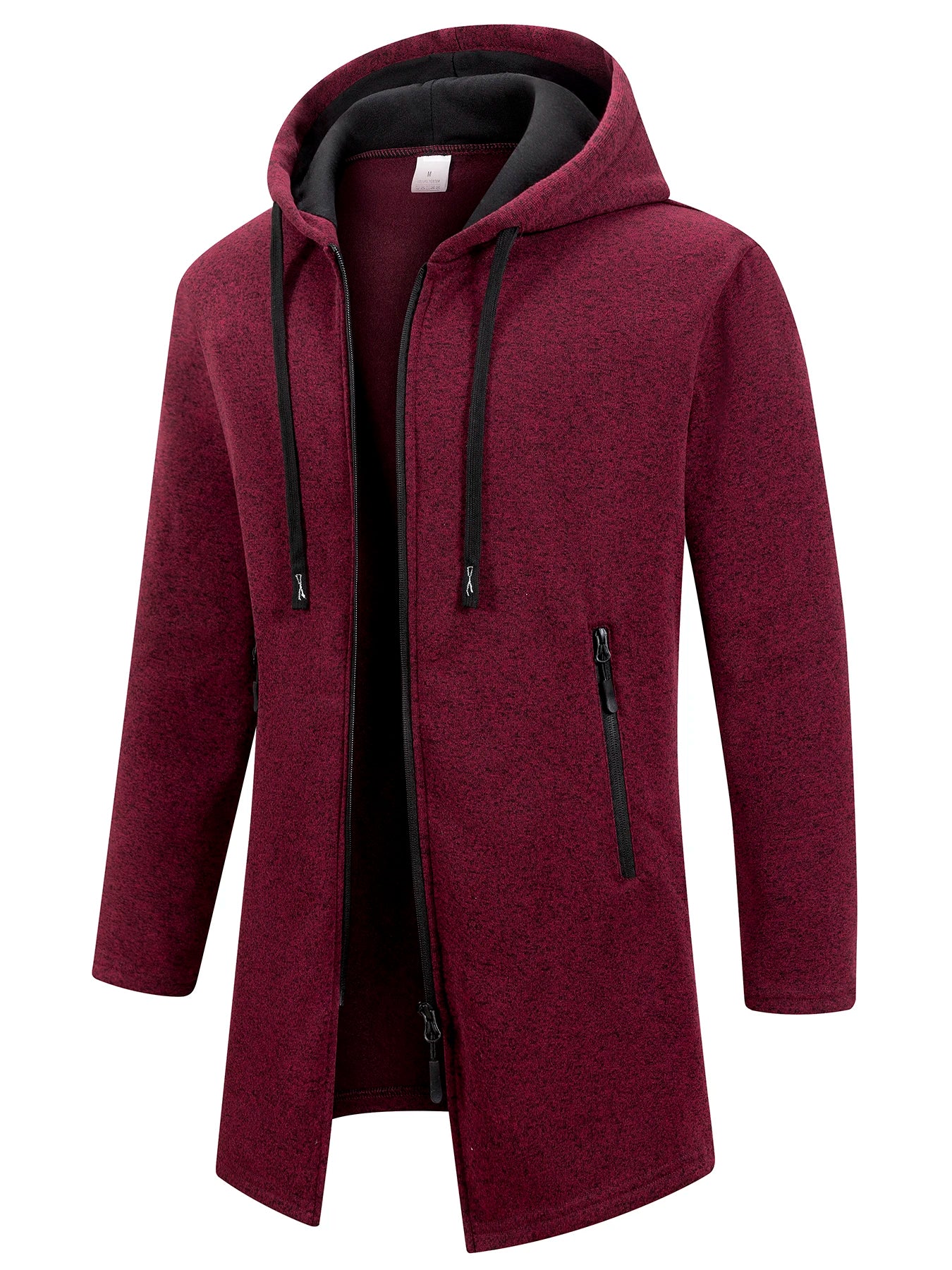 Chaqueta con Capucha y Cremallera para Hombre – Abrigo Polar