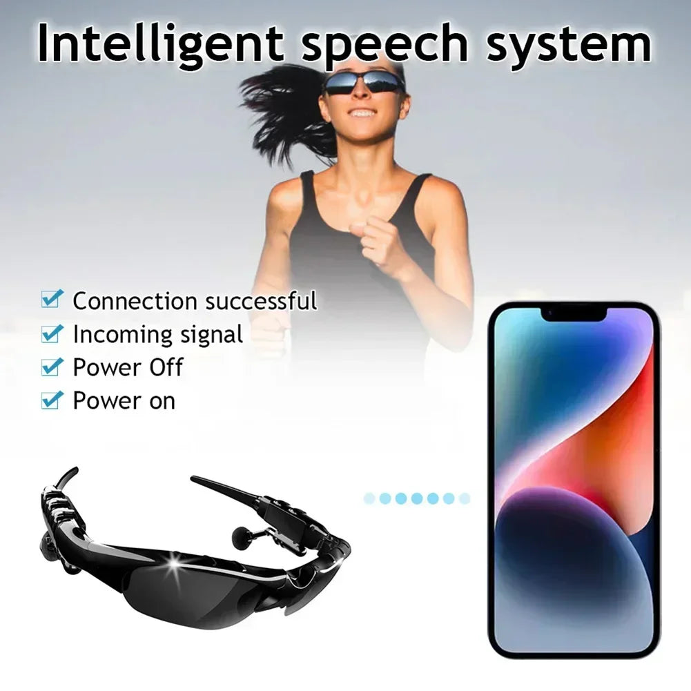 Gafas inteligentes Bluetooth 5,0 para deportes al aire libre, cascos con sonido envolvente para ciclismo, escucha música, llamadas, gafas de sol polarizadas para montar