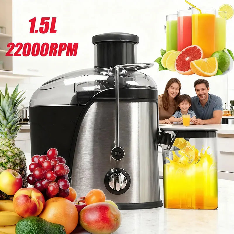 Extractor de Jugo Centrífugo de Acero Inoxidable para Frutas