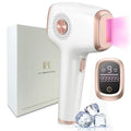 Depilación IPL con función de cuidado de enfriamiento de hielo para mujeres permanente, 9999,999 flashes Dispositivo de depilación IPL indoloro