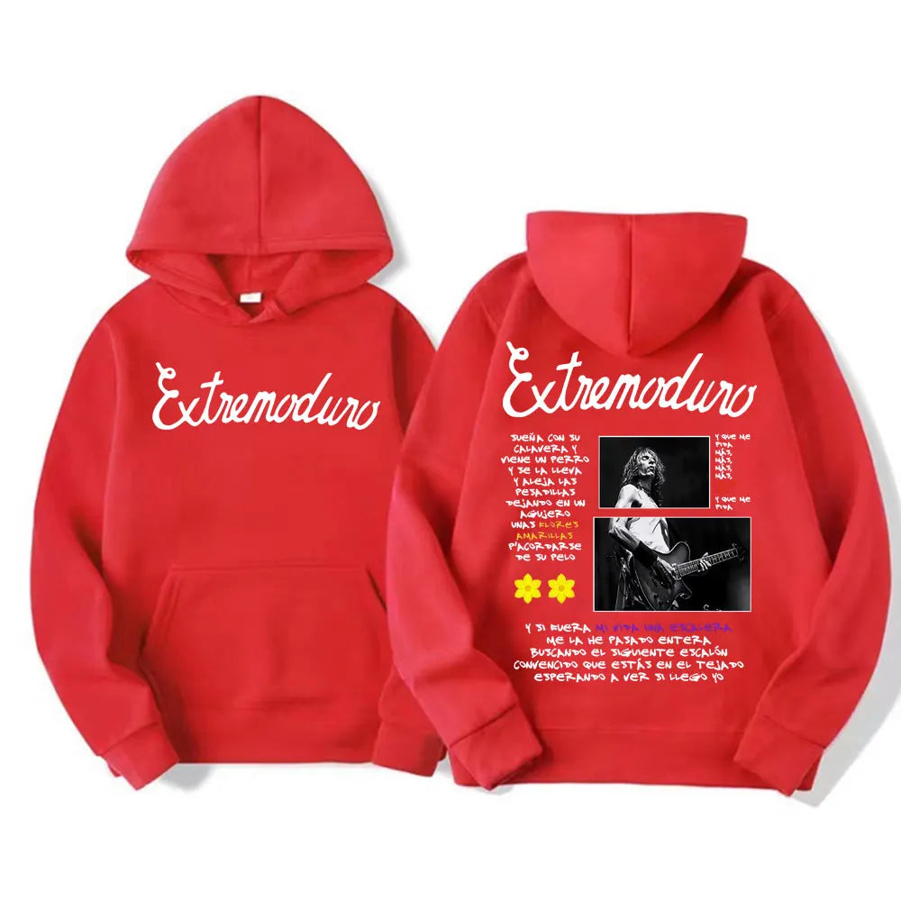 Buzo con Capucha Estampado Rock Punk - Estilo Urbano Oversized