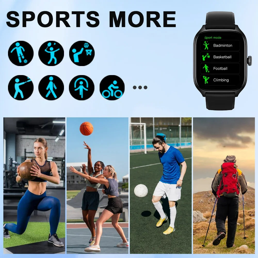 Reloj Inteligente con Pantalla HD 2.01 Pulgadas y Llamadas Bluetooth