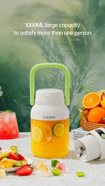 Exprimidor Eléctrico Portátil 1L con Carga USB