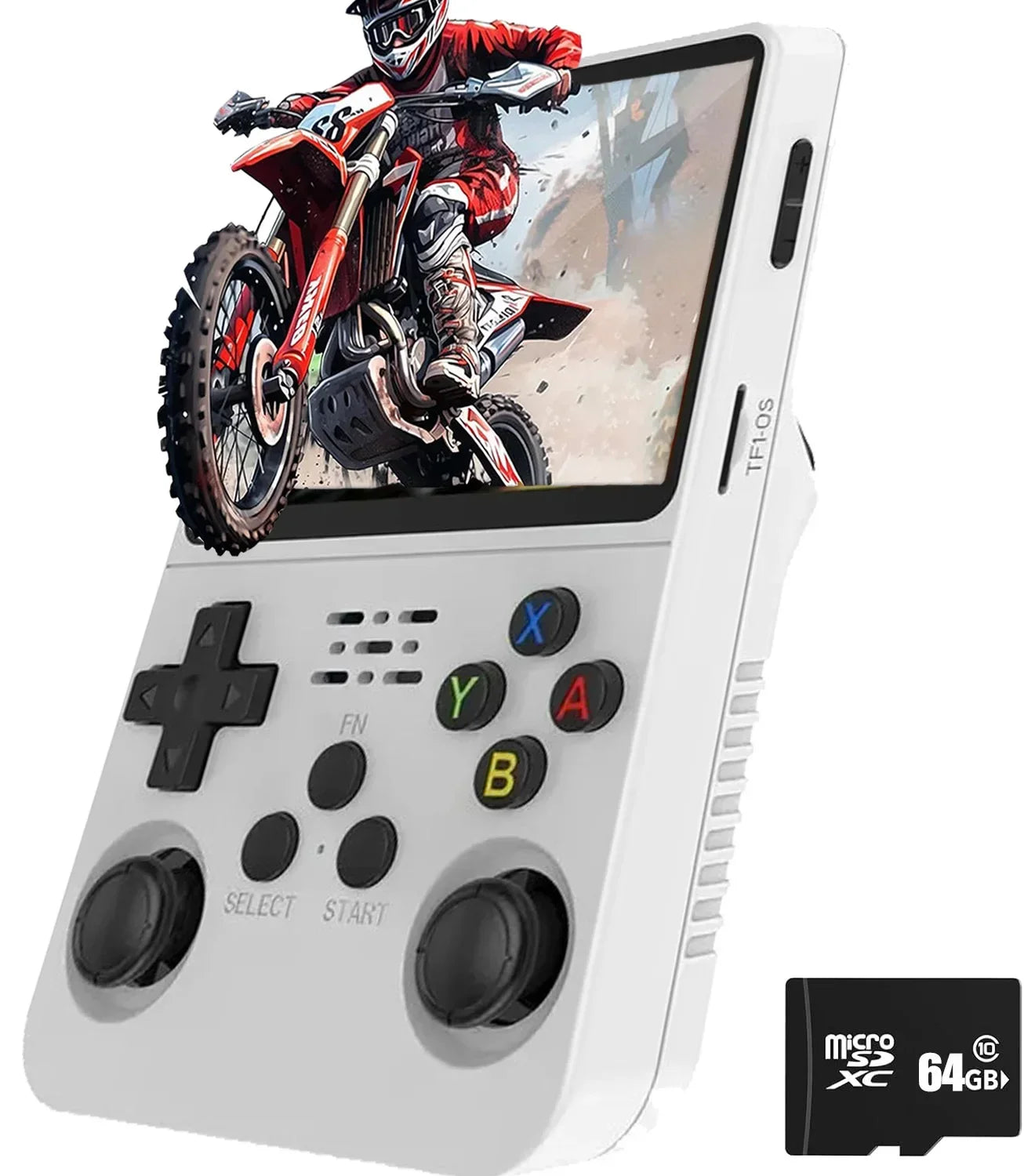 Consola de Juegos Portátil Retro R36S, Pantalla IPS de 3.5 Pulgadas, 64GB o 128GB