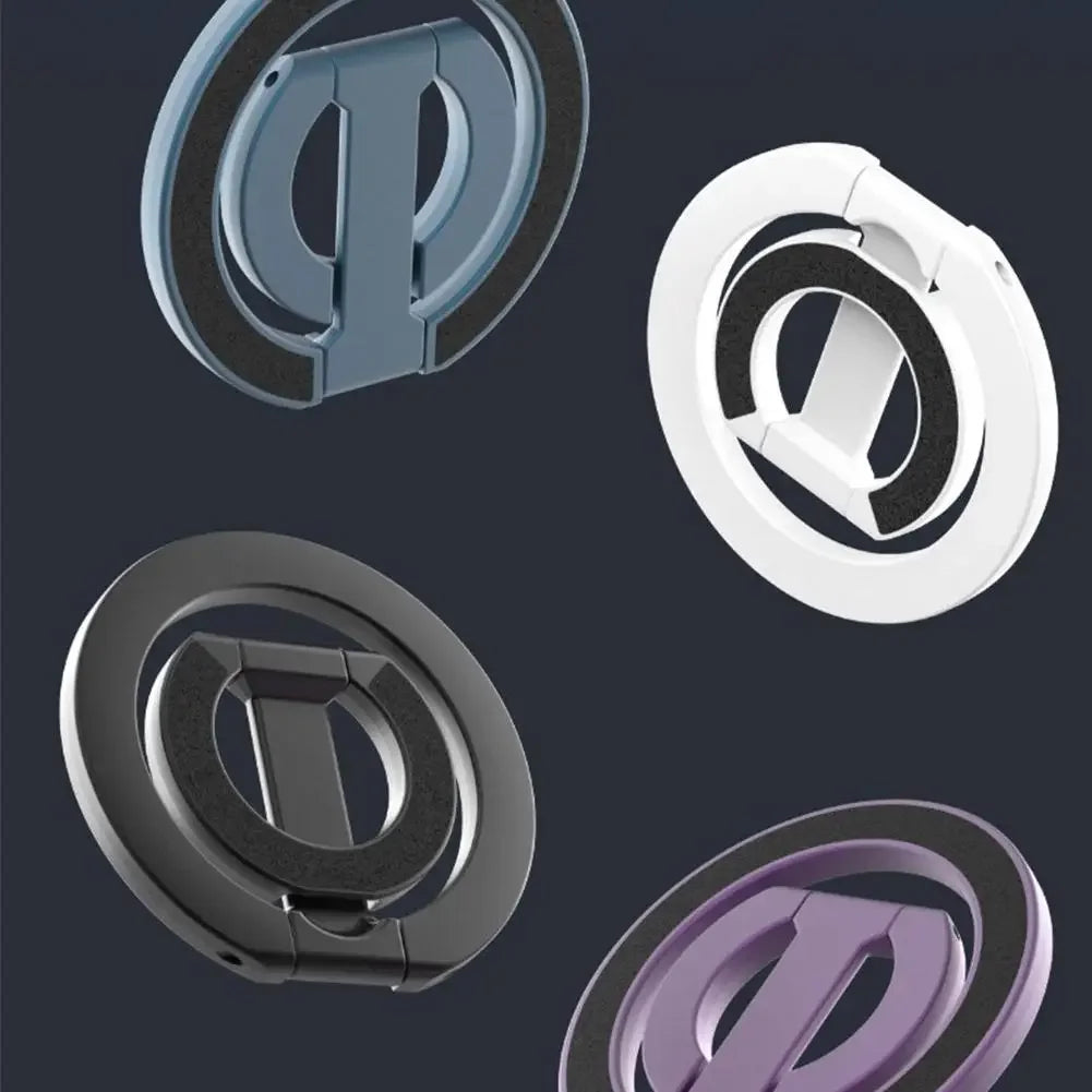 Soporte Magnético de Doble Cara para Teléfono con MagSafe, Anillo Magnético Plegable y Portátil para Celulares, Accesorios para Teléfono, Soporte de Agarre