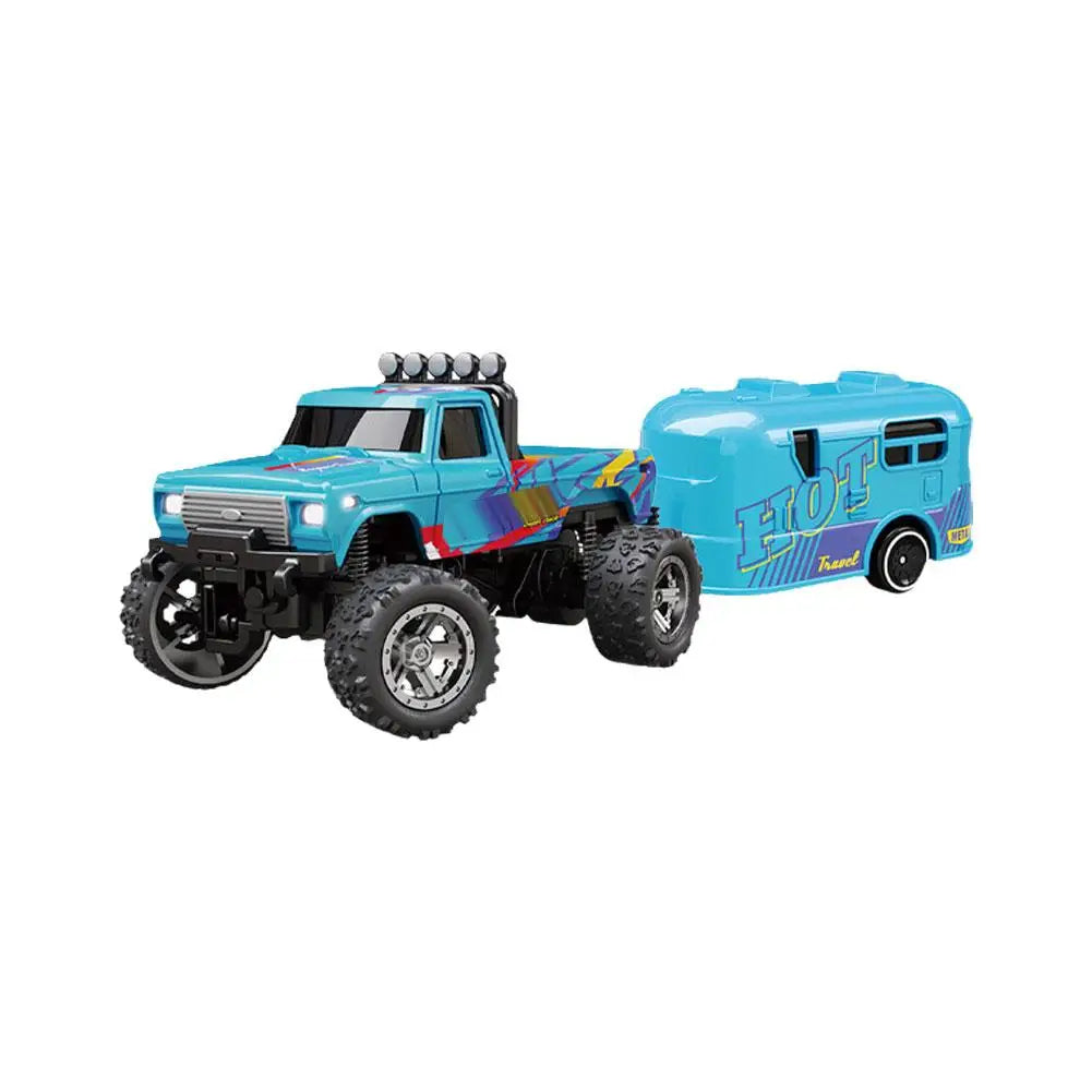 Mini coche de escalada todoterreno con Control remoto de 2,4G, camión monstruo todoterreno RC, modelo de aleación 1/64, vehículo todoterreno de juguete eléctrico