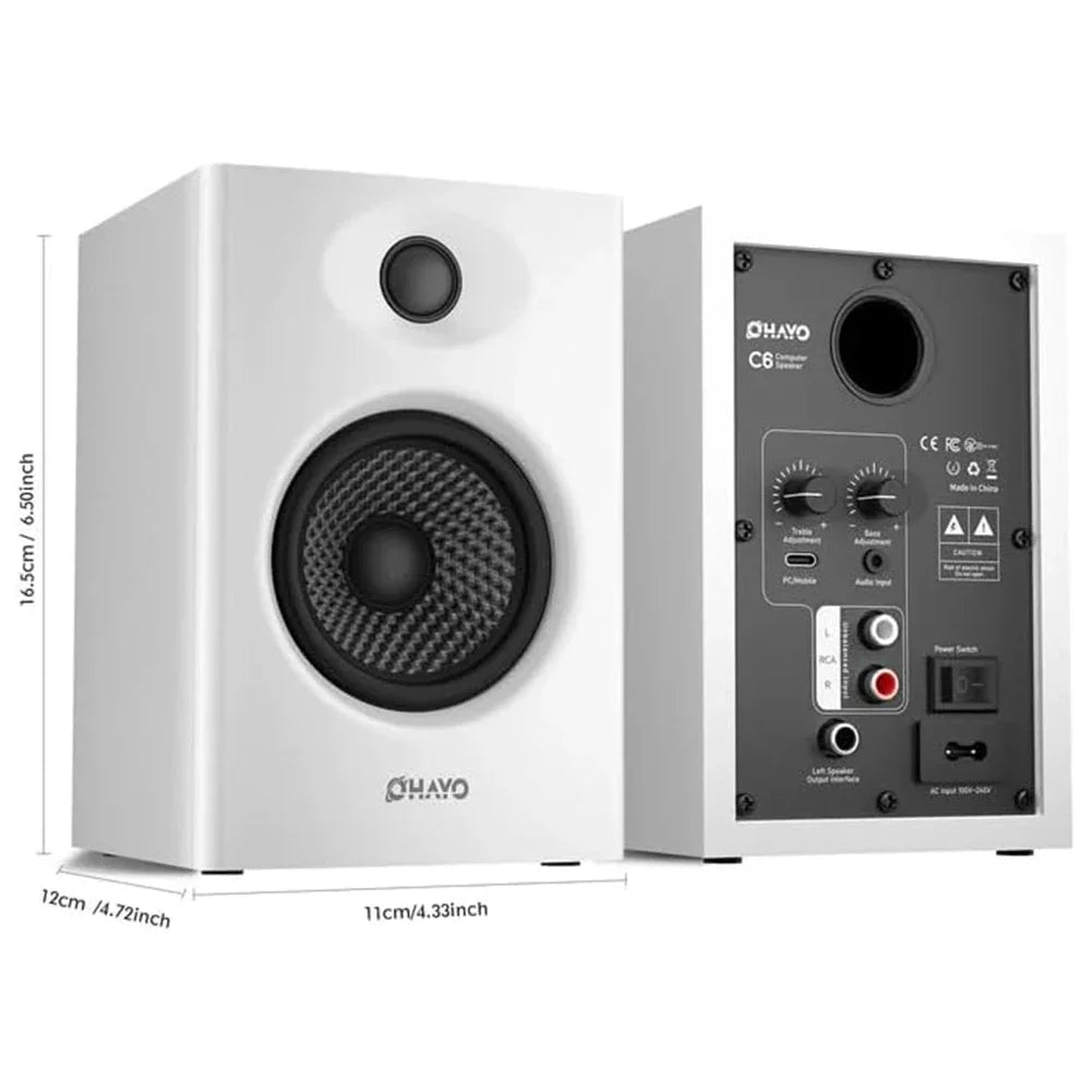 OHAYO Altavoces de Estantería Activos 60W Bluetooth