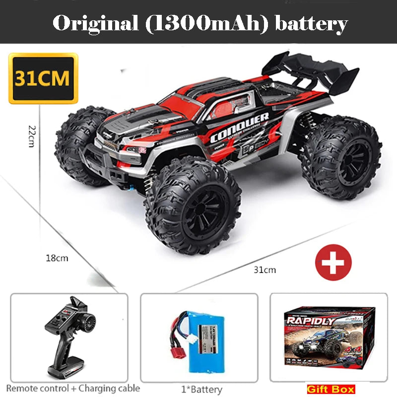 Auto RC 4WD 1:16 de Alta Velocidad 80 KM/H con Control Remoto